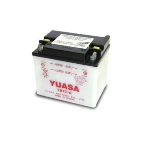 BATTERIE YUASA MOTO YB7C A AVEC ENTRETIEN 12V 8AH