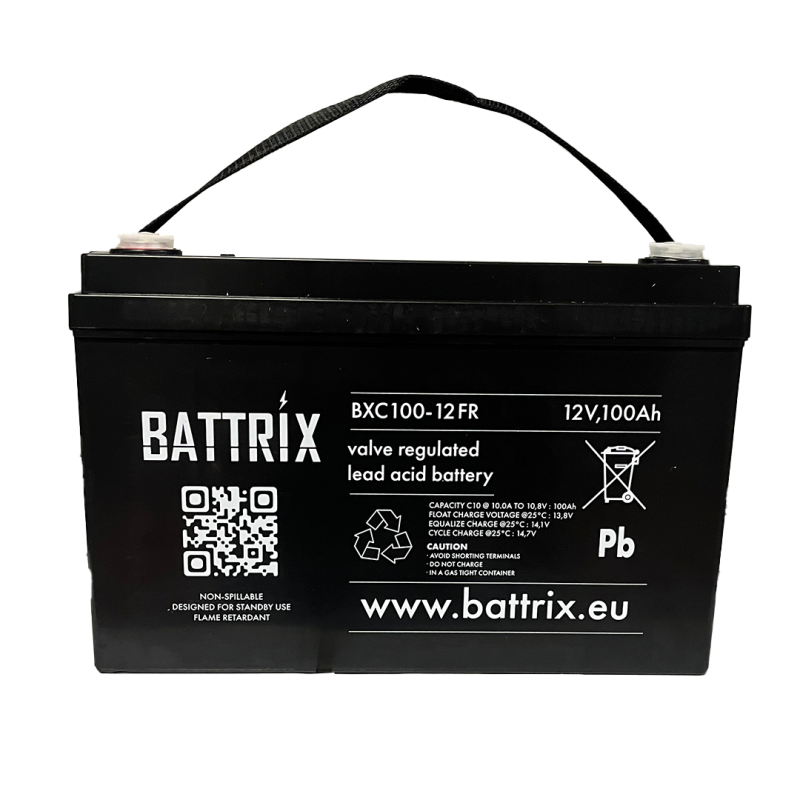 BATTERIE ETANCHE BATTRIX CYCLIC 12V 100AH - FLAMME RETARDANTE