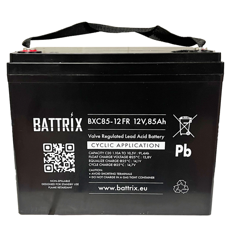 BATTERIE ETANCHE BATTRIX CYCLIC 12V 85AH - FLAMME RETARDANTE