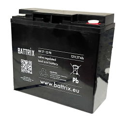 BATTERIE ETANCHE BATTRIX 12V 17AH - FLAMME RETARDANTE