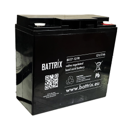 BATTERIE ETANCHE BATTRIX 12V 17AH - FLAMME RETARDANTE