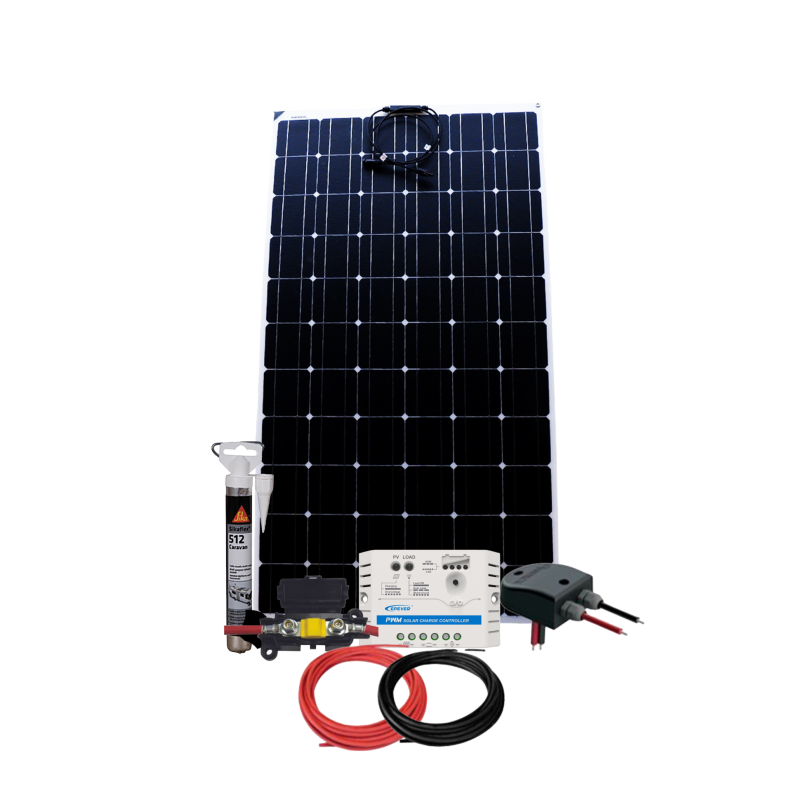 KIT SOLAIRE EVERSOL 200W 12V VAN CAMPING-CAR SOUPLE