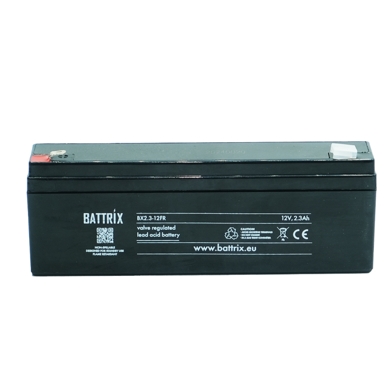 BATTERIE ETANCHE BATTRIX 12V 2,3AH - FLAMME RETARDANTE