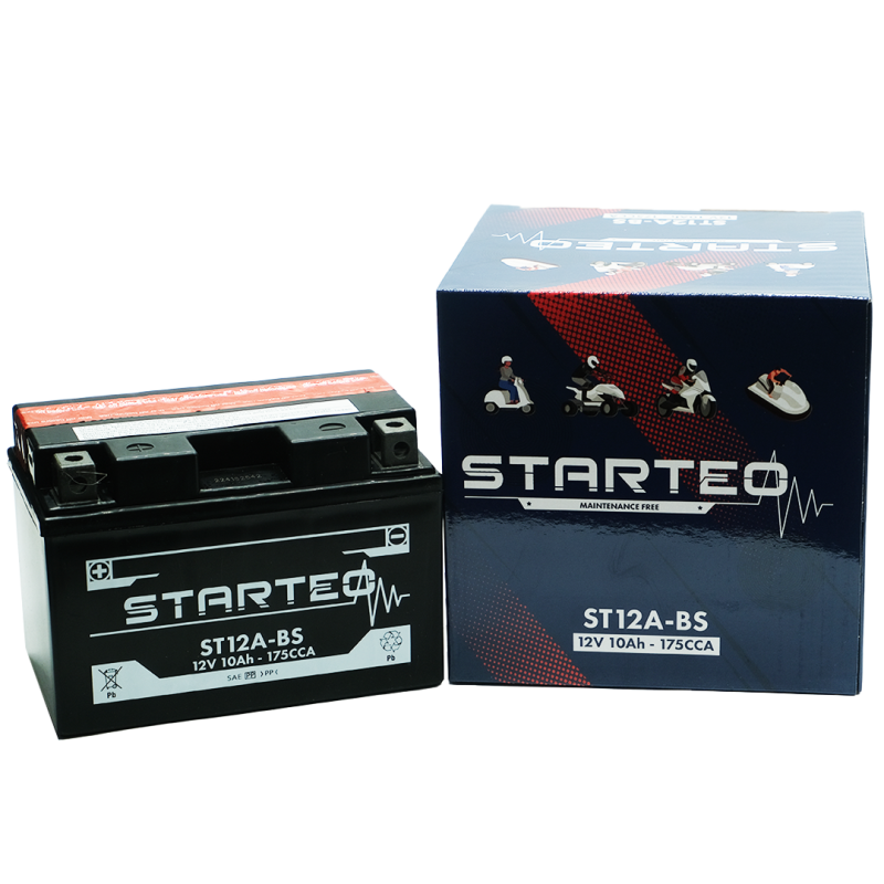 STARTEO MOTO YT12A-BS 12V 10AH