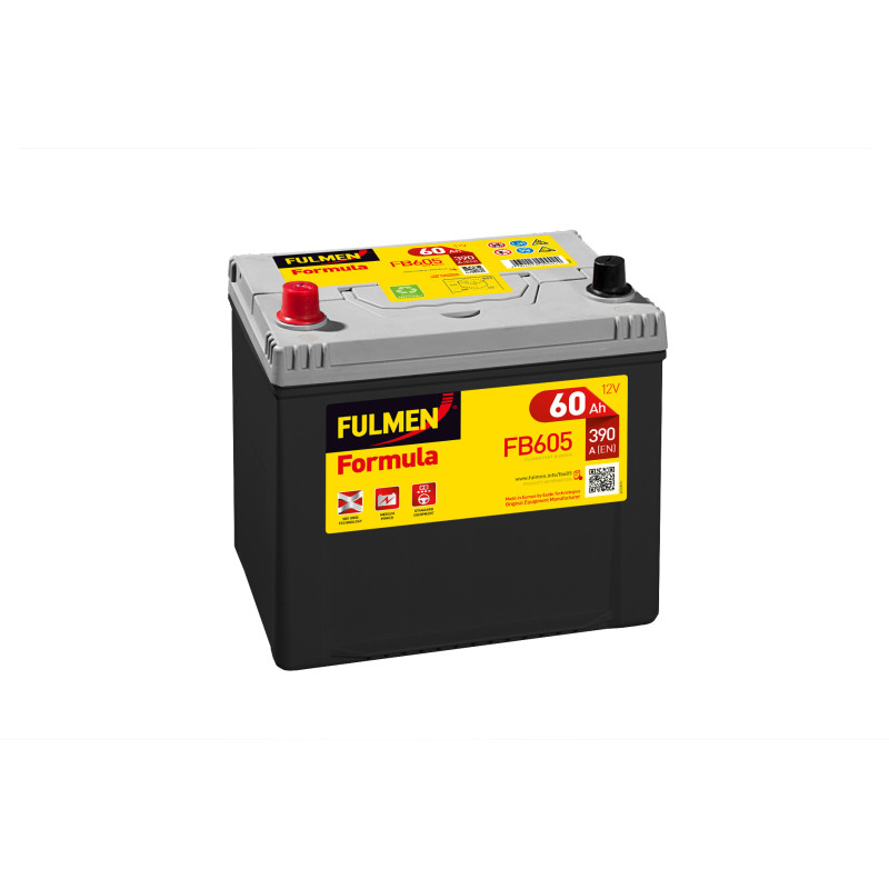 Fulmen - Batterie voiture FULMEN Formula FB602 12V 60Ah 540A - 1001Piles  Batteries
