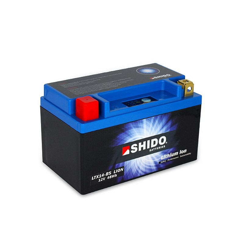 Batterie Lithium Shido LTX14L-BS - YTX14L-BS - IXTEM MOTO