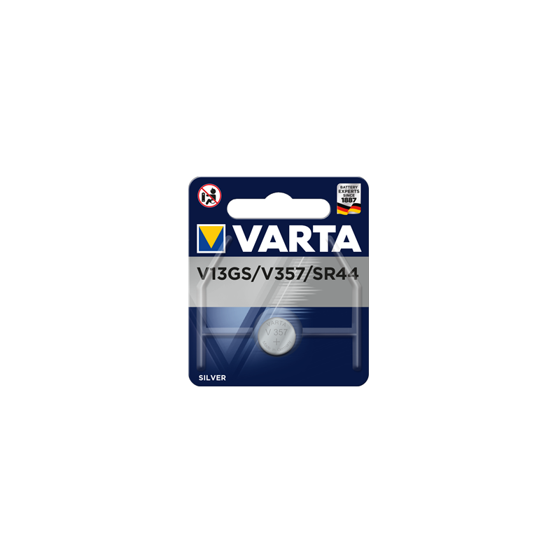 Pile SR44 / V76PX Varta Oxyde d'Argent 1,55V