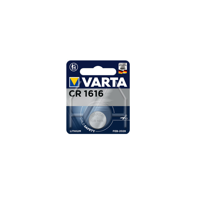 Pile bouton VARTA CR1616 3V lithium - VISIONAIR Maroc